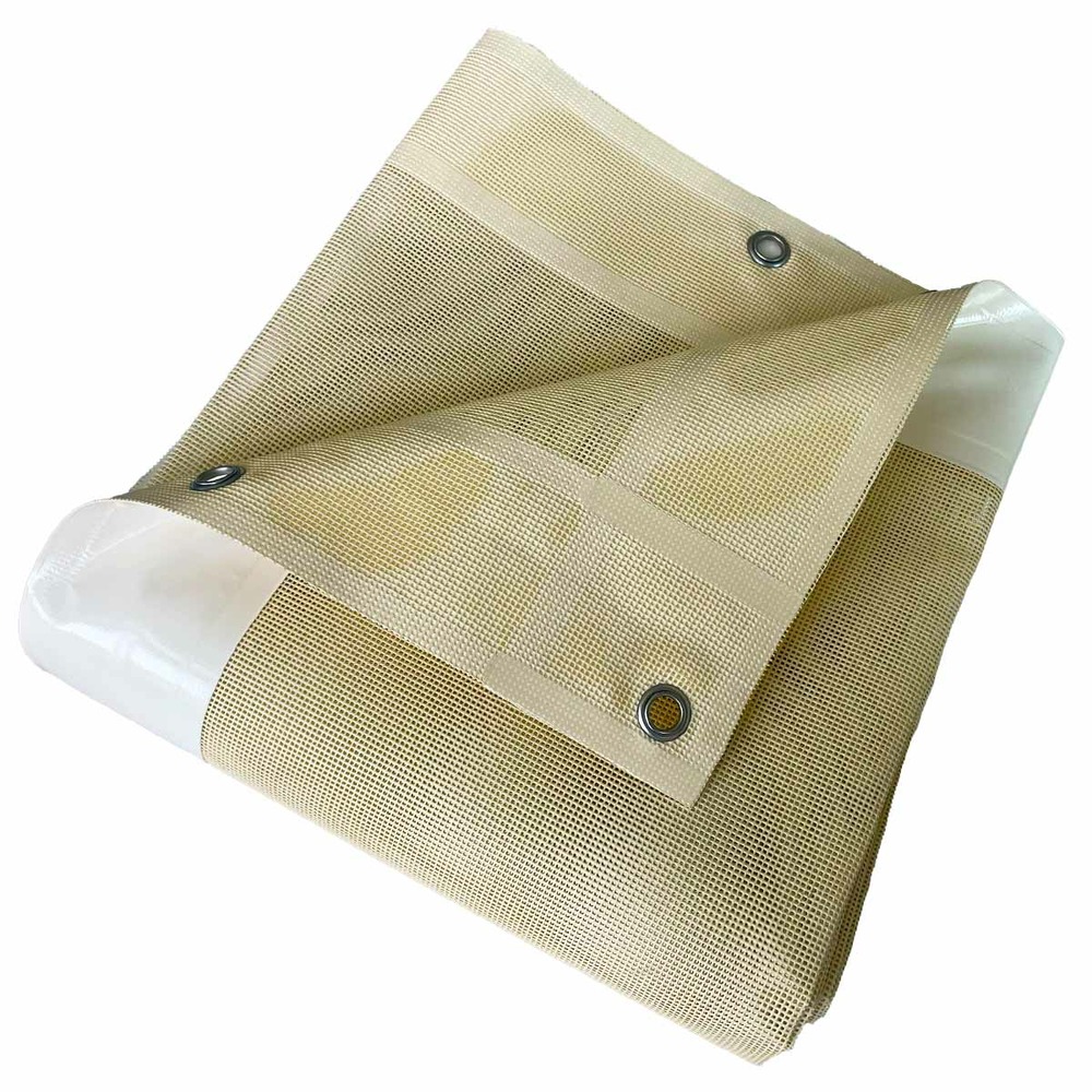 Bâche micro-perforée tecplast mp460mu 3x6 m - ivoire - garantie 5 ans