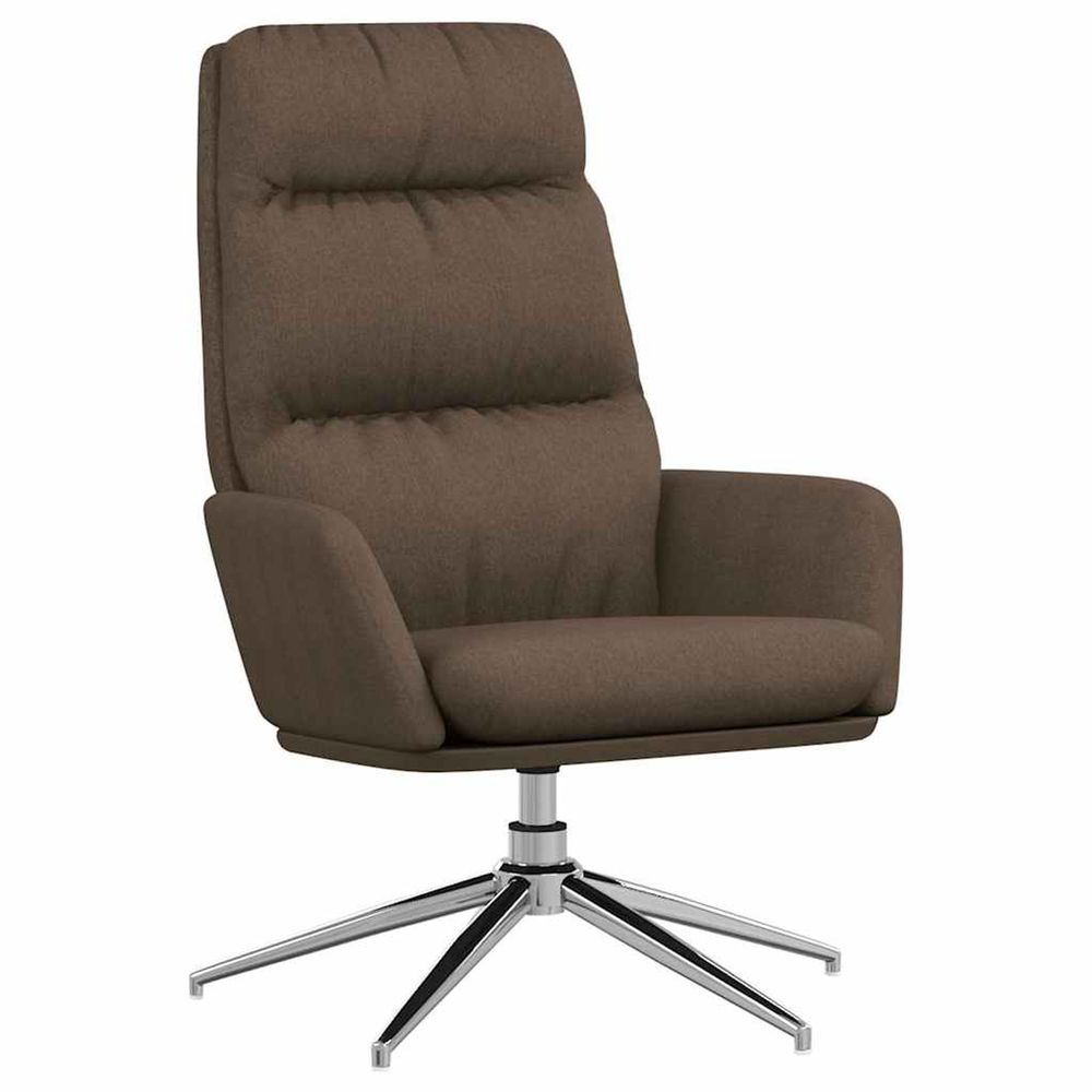 Chaise de relaxation taupe tissu