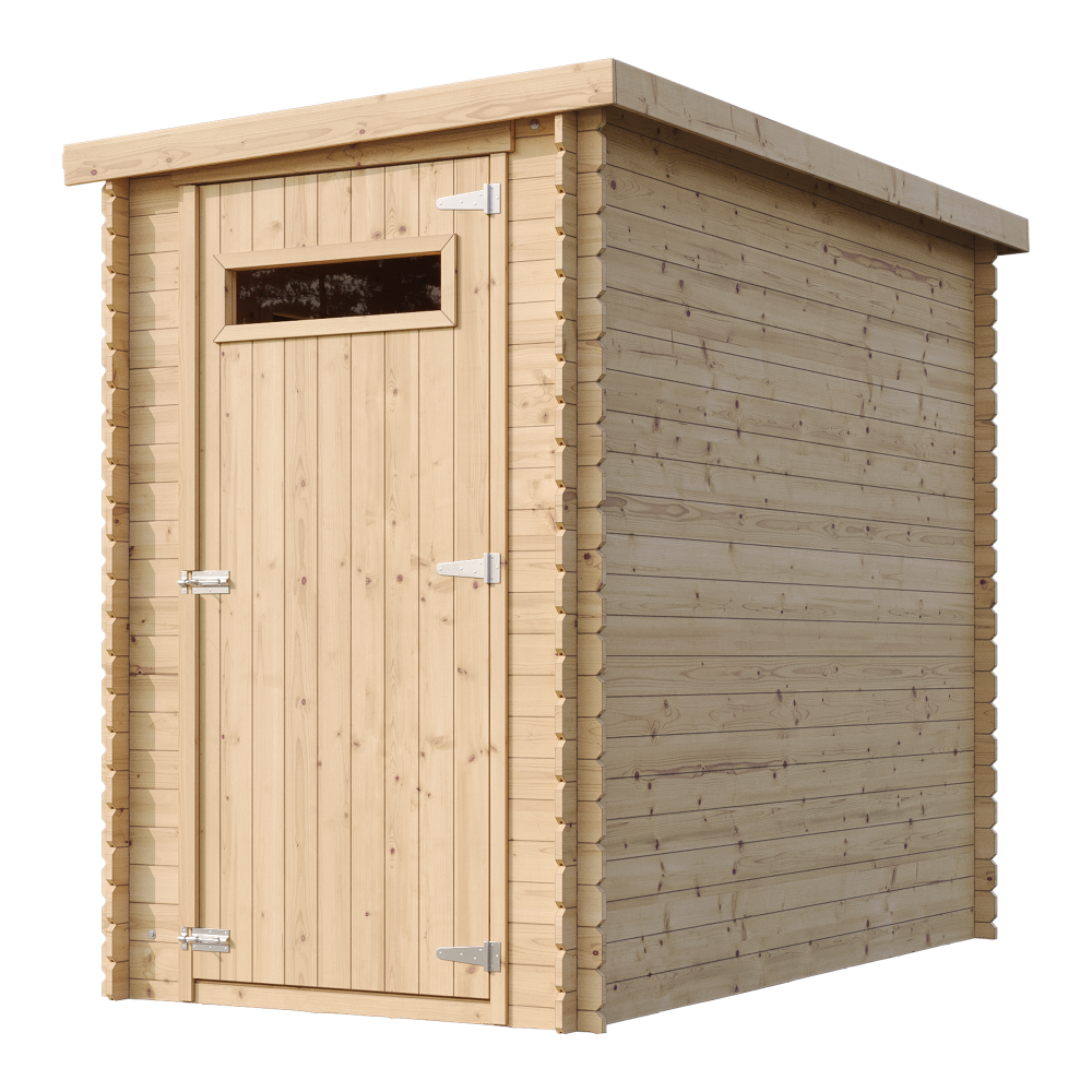 Abri de jardin en bois 2,63 m² - cabane de jardin extérieure avec sol imprégné – h198 x 239 x 144 cm - m306a+m306g