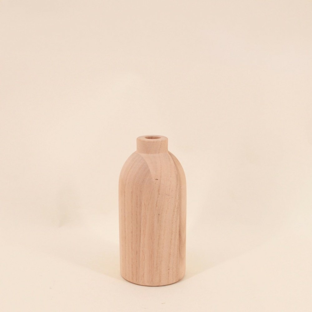 Vase rond en bois 19cm, vadim
