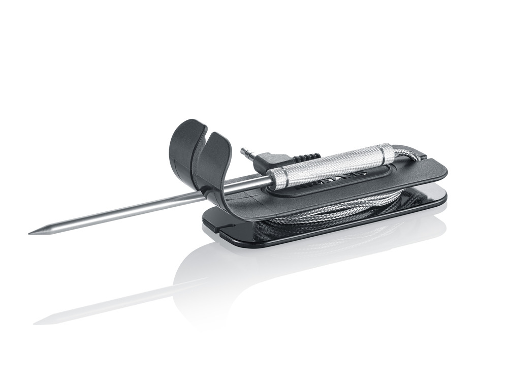 Severin sonde thermique pour barbecues sevo, inox/noir, zb8126