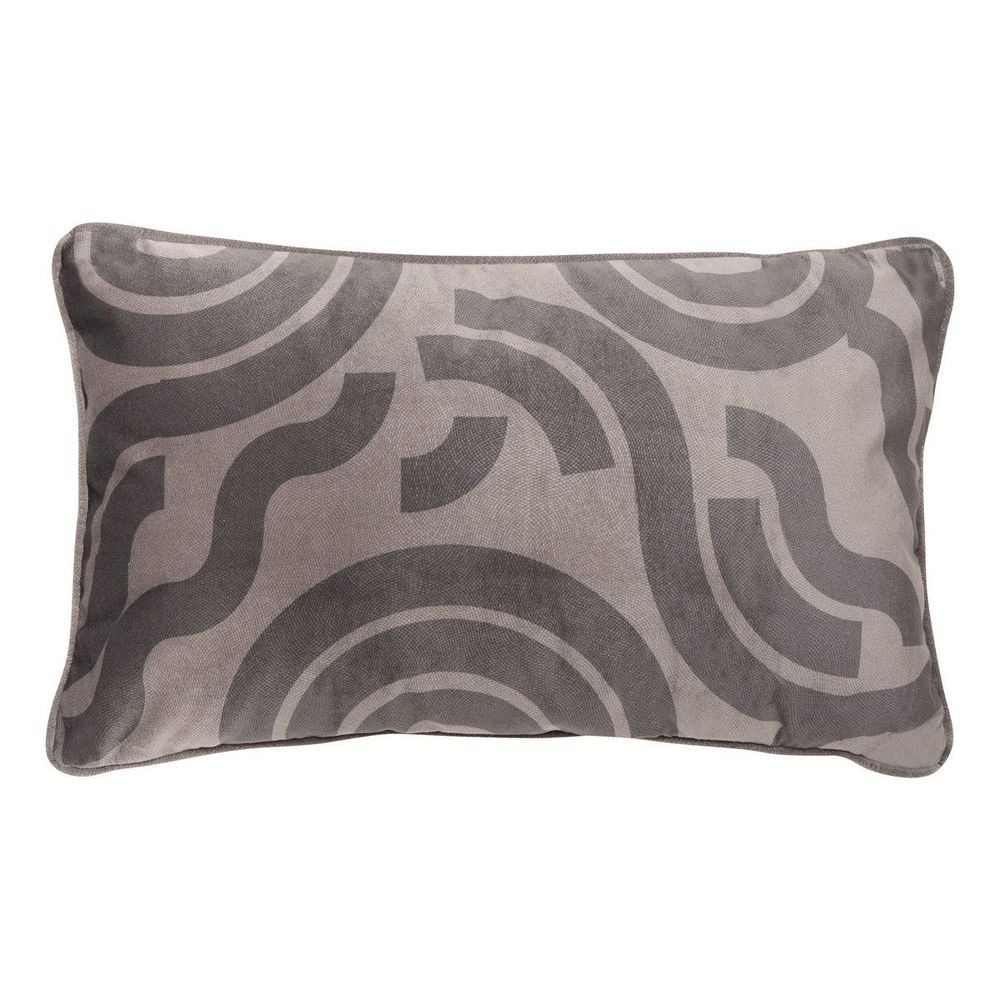 Coussin lilou rectangulaire 30x50cm gris