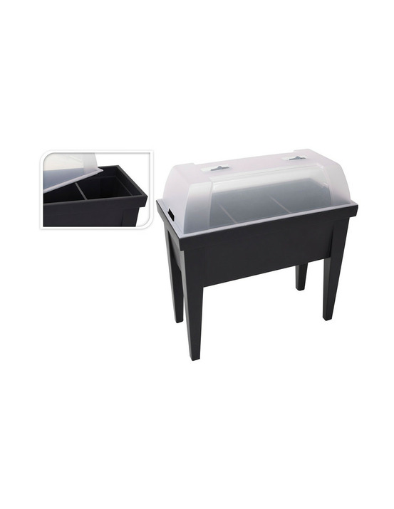 Serre type table couleur noire 80x40x65cm