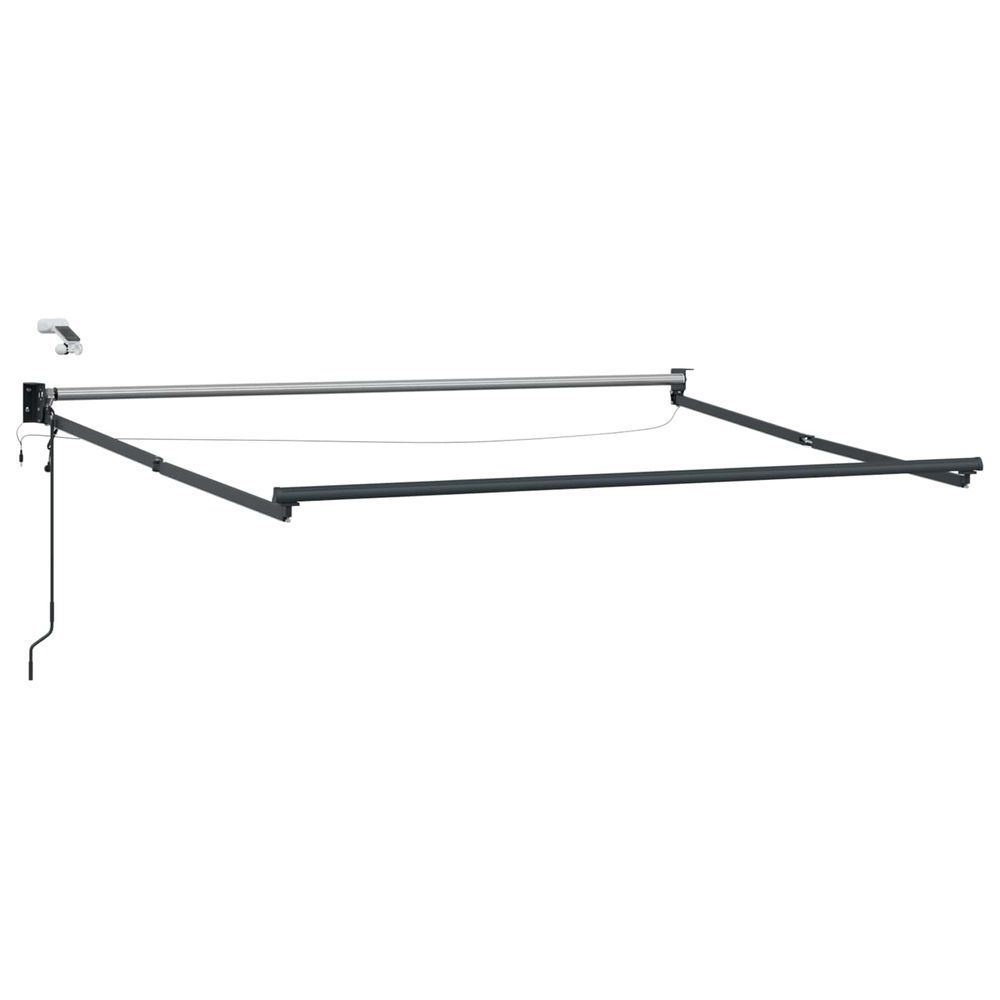 Cadre de store rétractable électrique anthracite 3 x 2,5 m