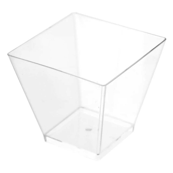 Lot de 12 verrines plastique réutilisable