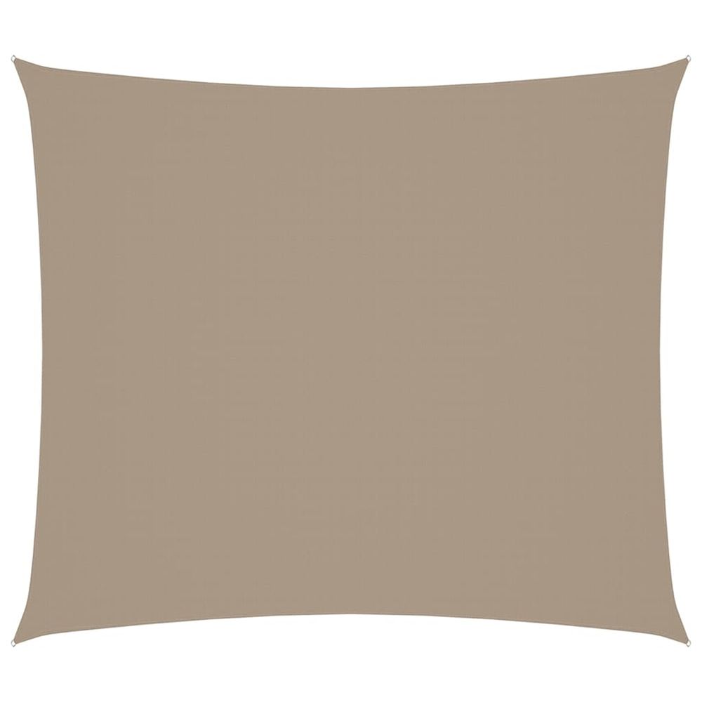 Voile de parasol tissu oxford rectangulaire 2x2,5 m taupe