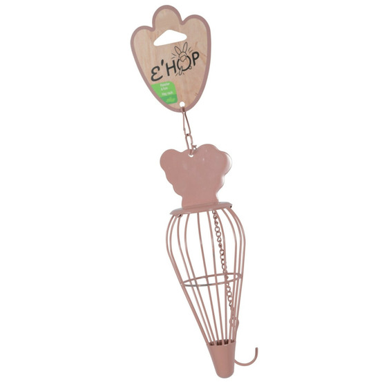 Râtelier à foin ehop carotte rose pour rongeur