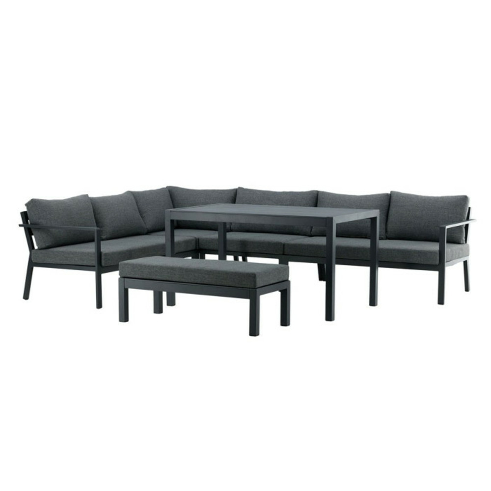 Salon d'angle de jardin 