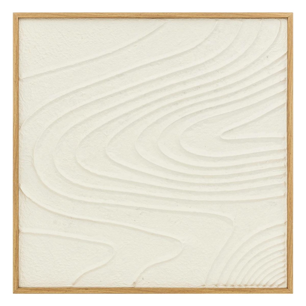 Déco mural 3d hateya blanc 80x80cm