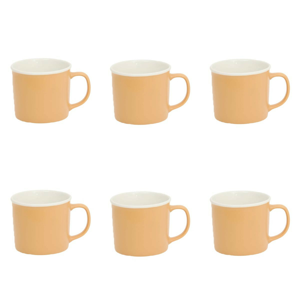 Lot de 6 mugs en porcelaine 