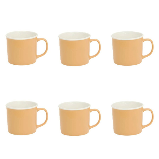 Lot de 6 mugs en porcelaine