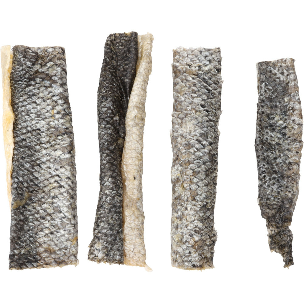 Friandises nature peau de saumon long 50 g pour chien