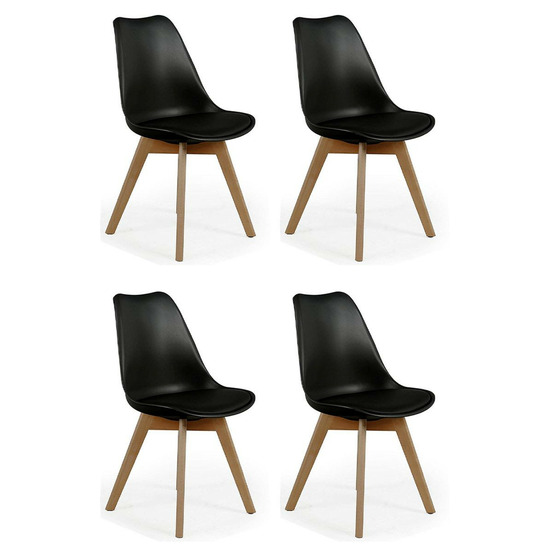 Lot de 4 chaises scandinave