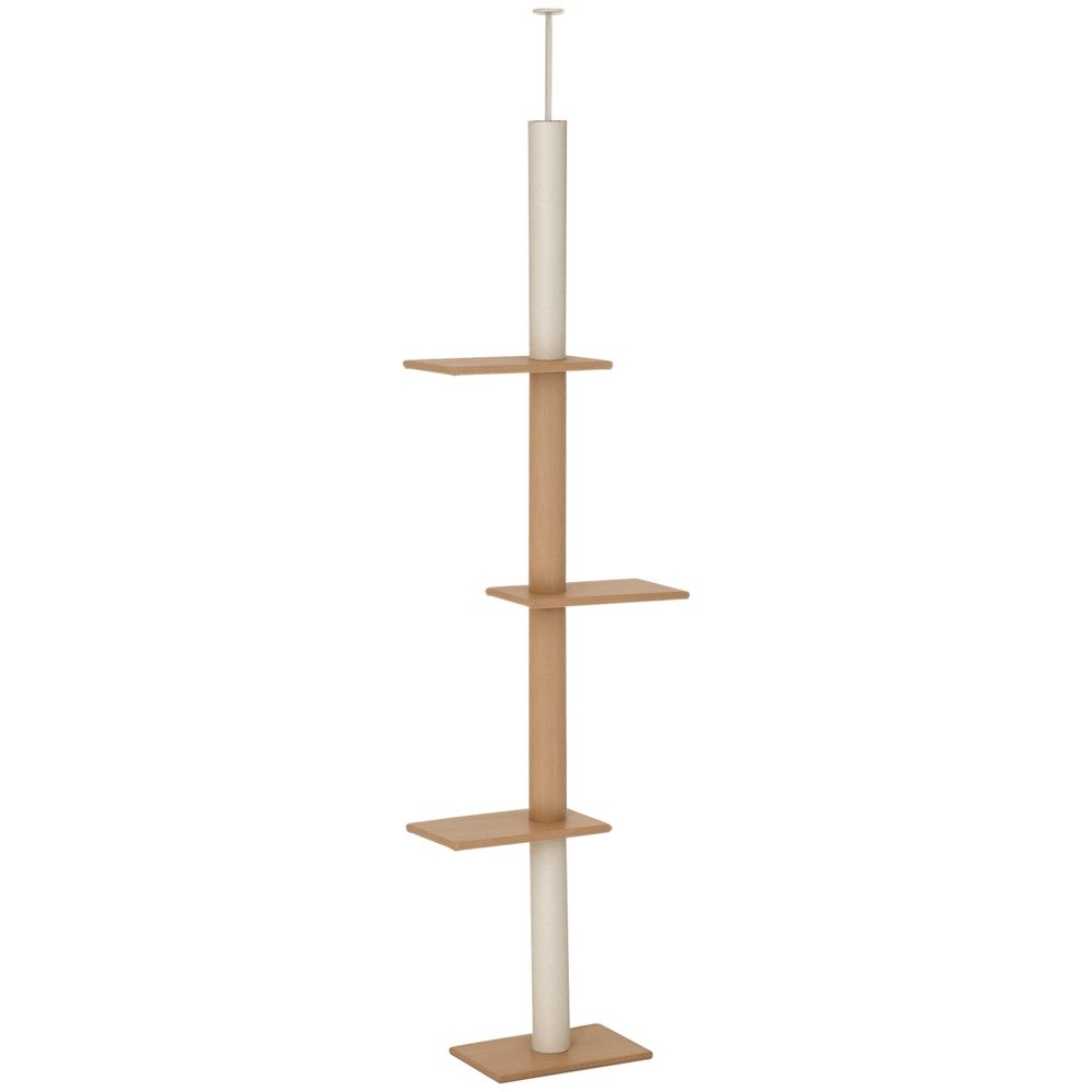 Arbre à chat plafond panneau particules pour intérieur plateformes réglable khaki