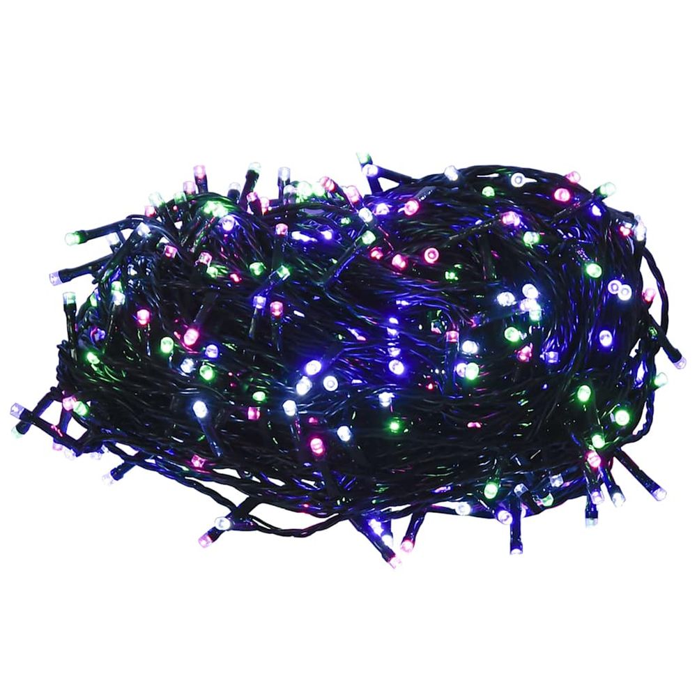 Guirlande led avec 600 led multicolore pastel 60 m pvc