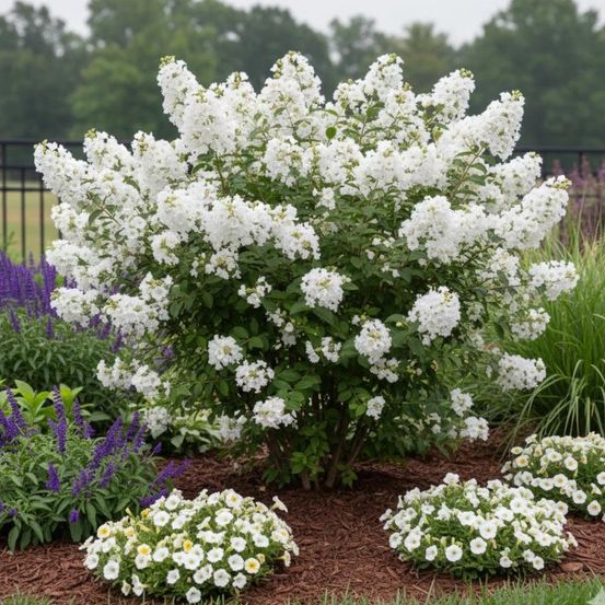 Lilas des indes monbazillac, lagerstroemia pot de 3l - touffe