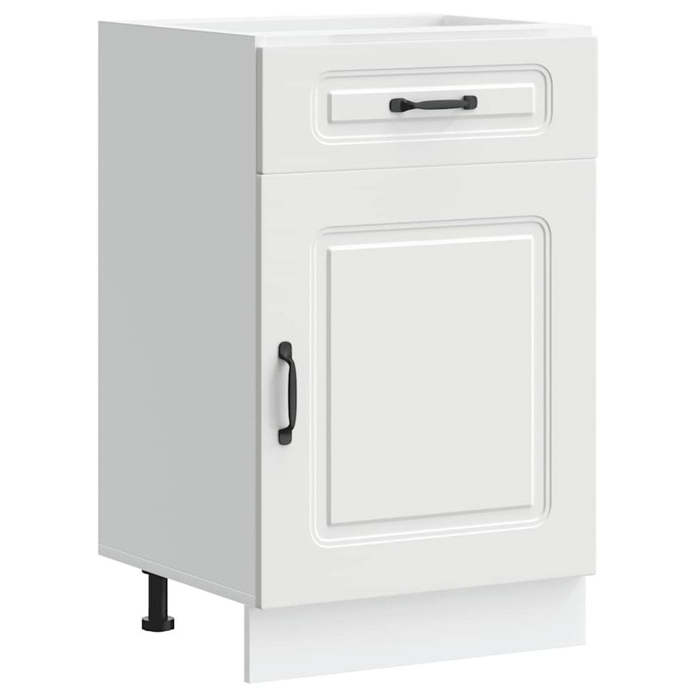 Armoire de cuisine kalmar blanc bois d'ingénierie