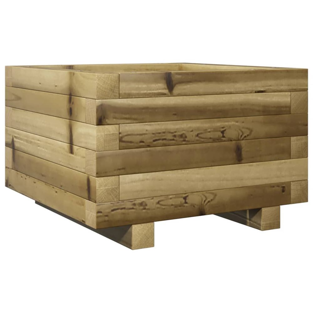 Jardinière d'extérieur 40x40x26,5 cm bois de pin imprégné