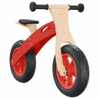 Vélo d'équilibre pour enfants avec pneus pneumatiques rouge