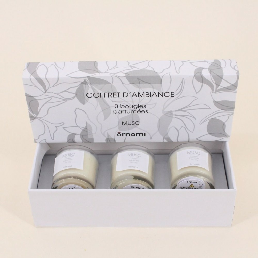 Coffret cadeau 3 bougies votives parfumées