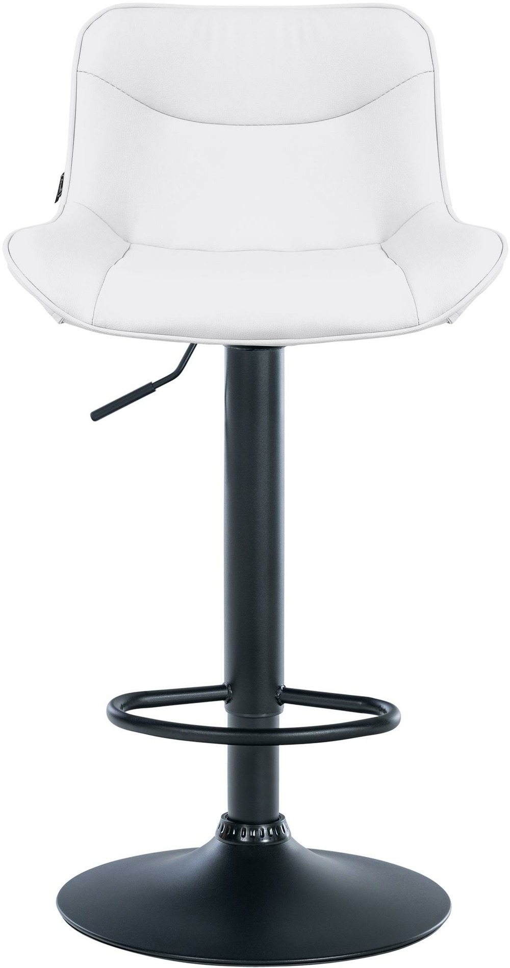 Tabouret de bar vonore simili cuir noir