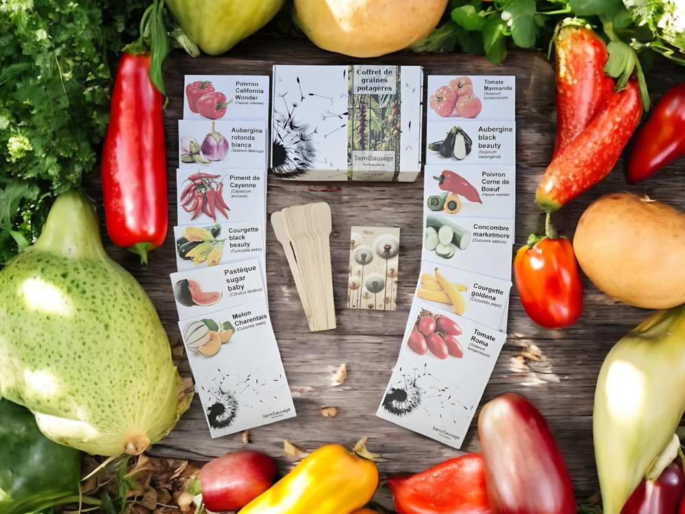 Coffret de graines - spécial légumes du soleil - semisauvage permaculture