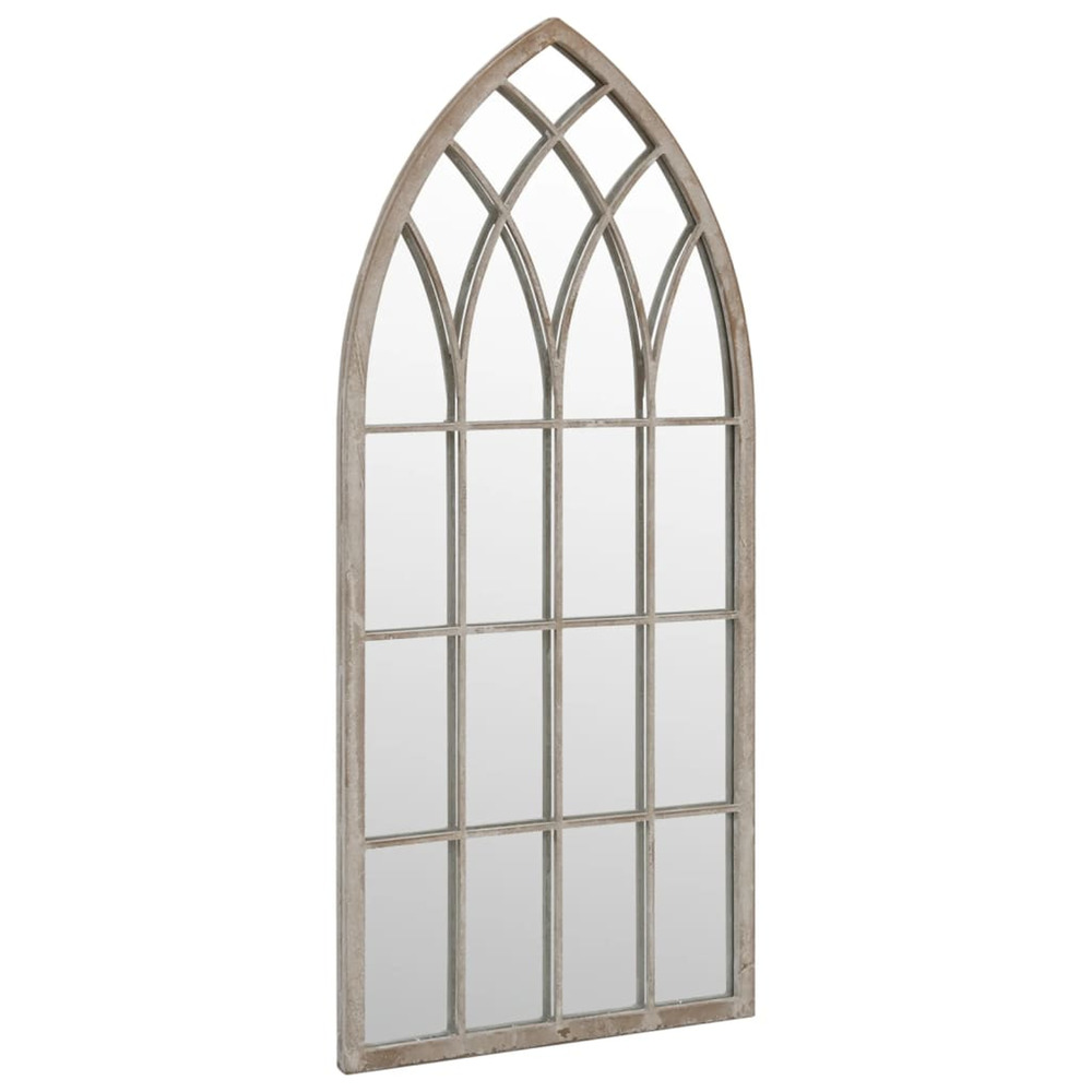 Miroir de jardin sable 70x30 cm fer pour utilisation extérieure