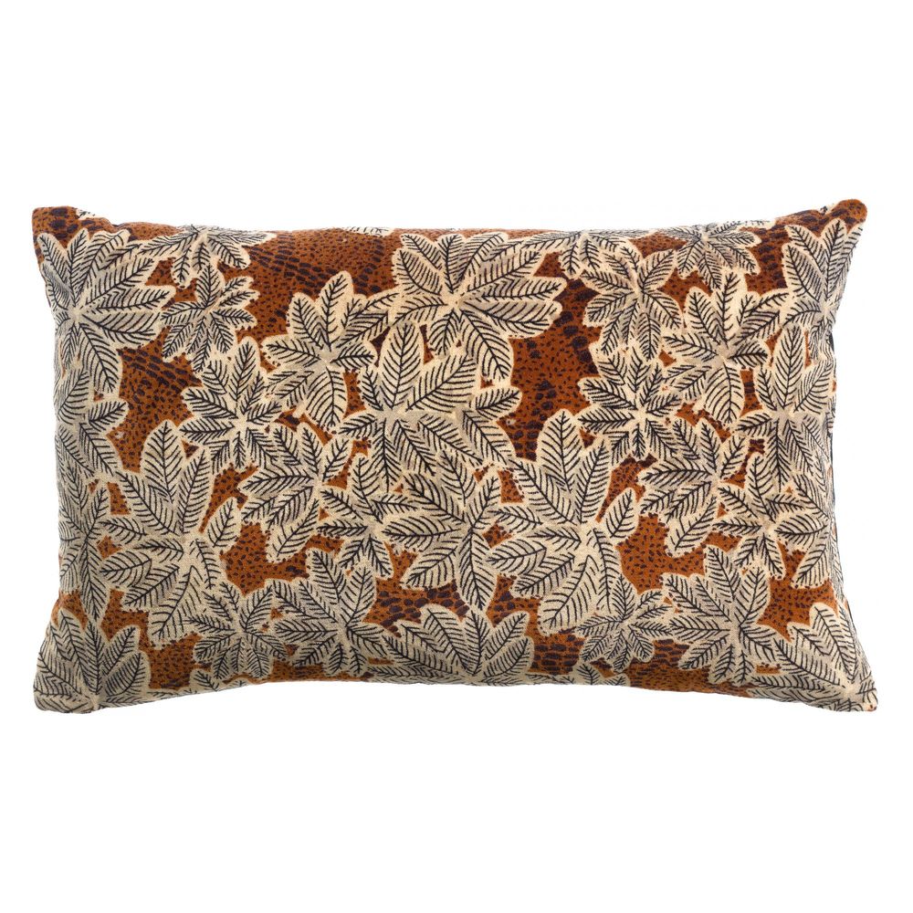 Coussin imprimé ariane rouille 30 x 50 cm | Truffaut