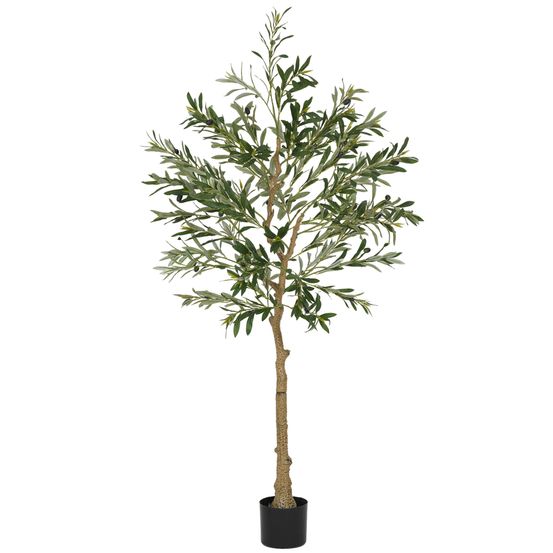 Olivier artificiel soie décoration méditerranéenne intérieure 150cm vert