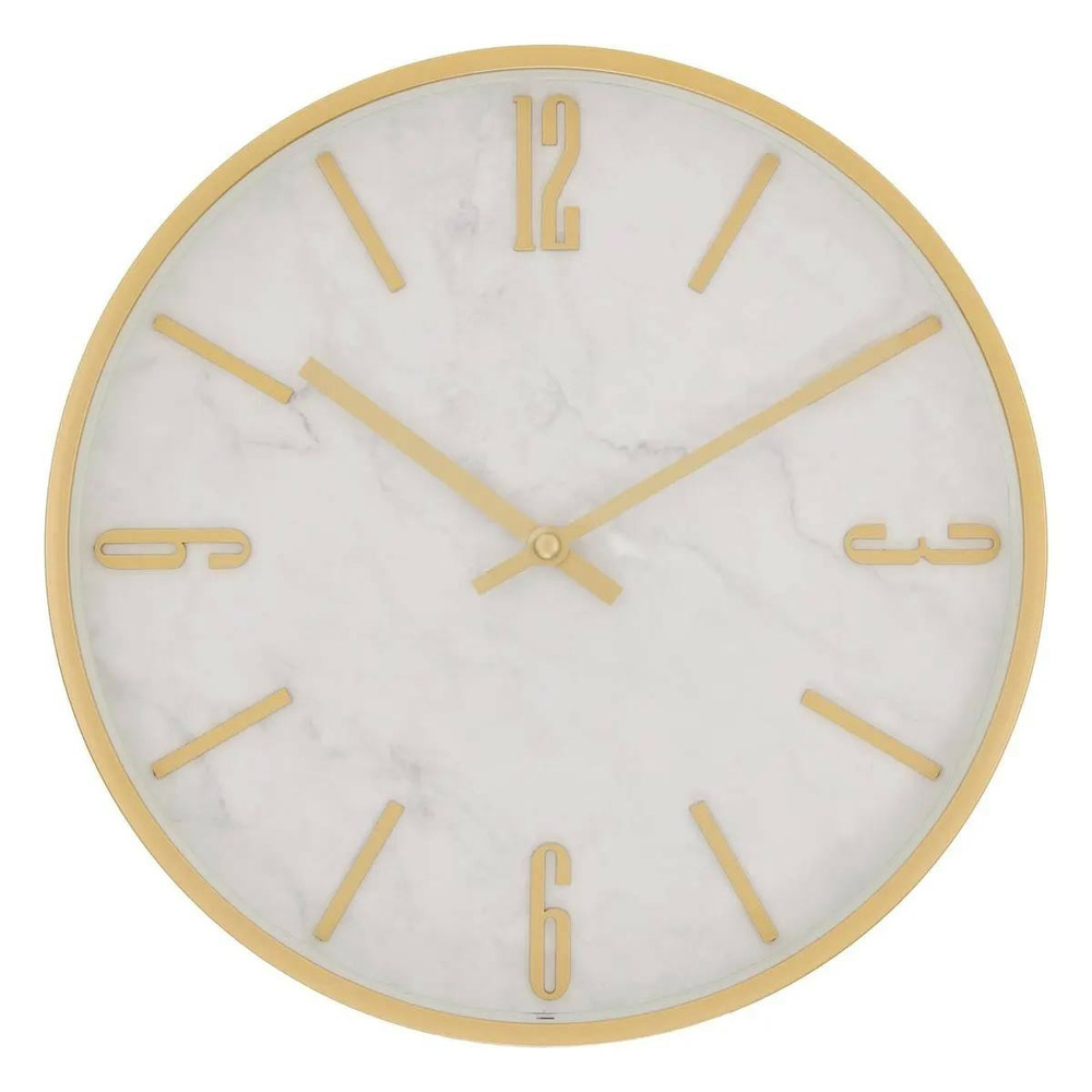 Horloge murale effet marbre 