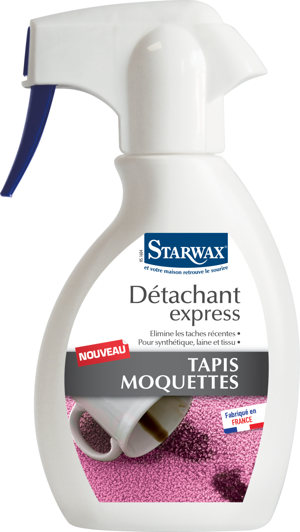 Détachant express pour tapis et moquettes starwax 0.25 l