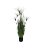 Mica decorations plante artificielle papyrus - 17x17x127 cm - pvc - vert