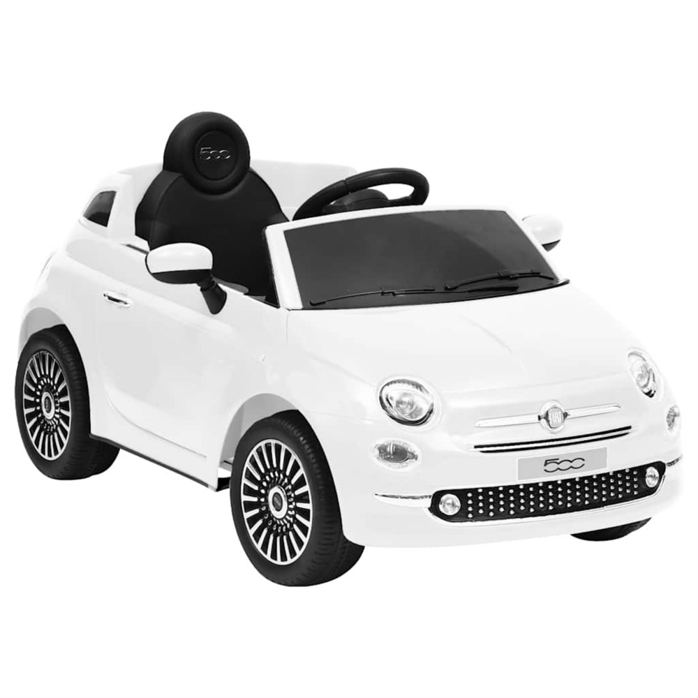 Voiture électrique pour enfants fiat 500 blanc