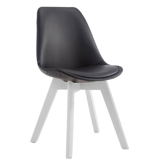 Chaise manado simili cuir blanc
