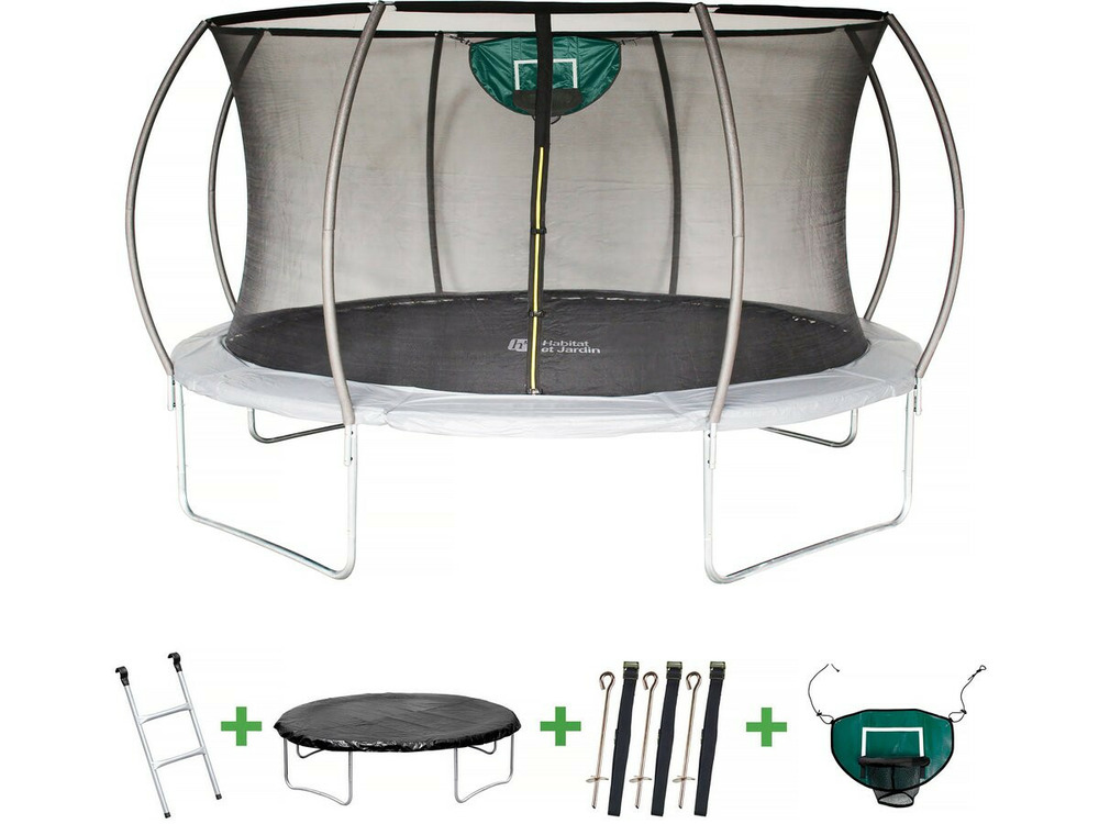 Trampoline avec filet intérieur 