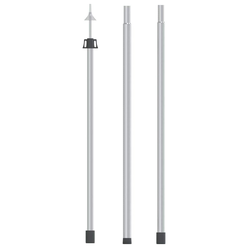 Mât de bâche télescopique avec longueur de 102-260 cm aluminium