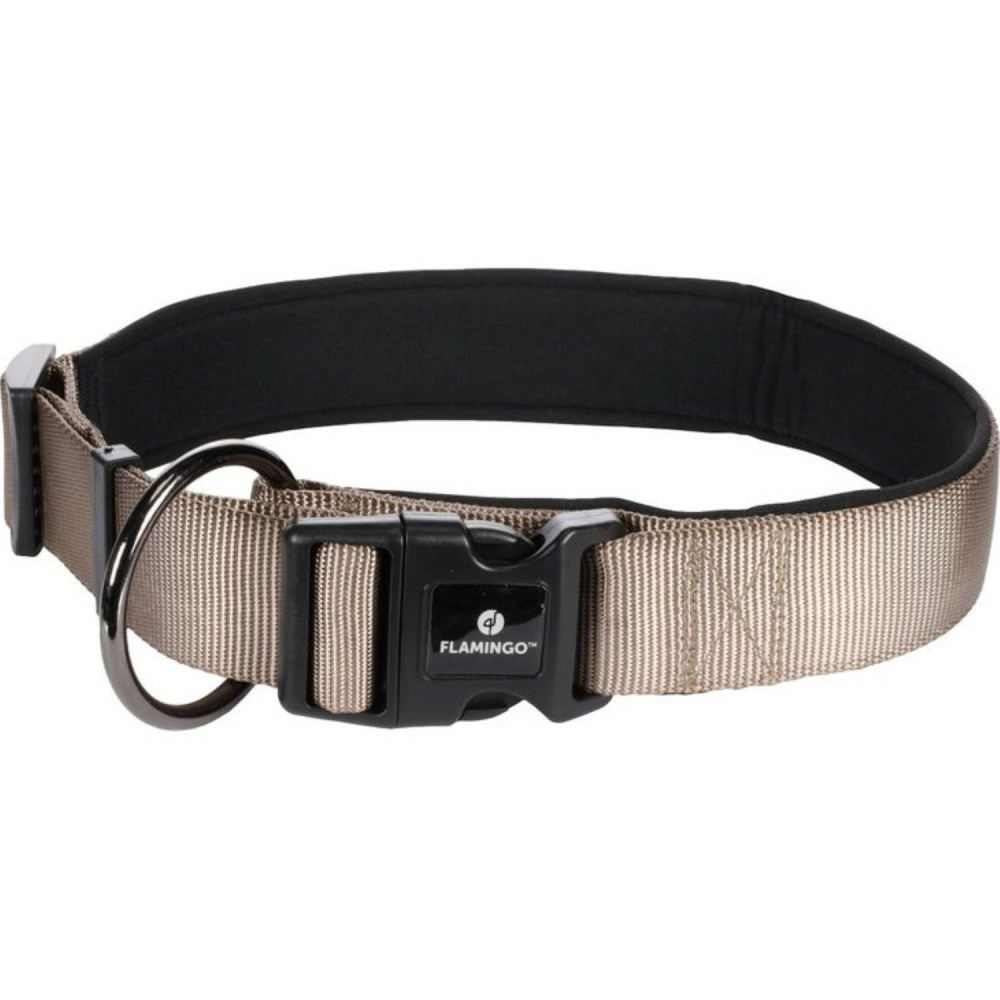 Collier abbi taupe xl 60-65cm pour chiens