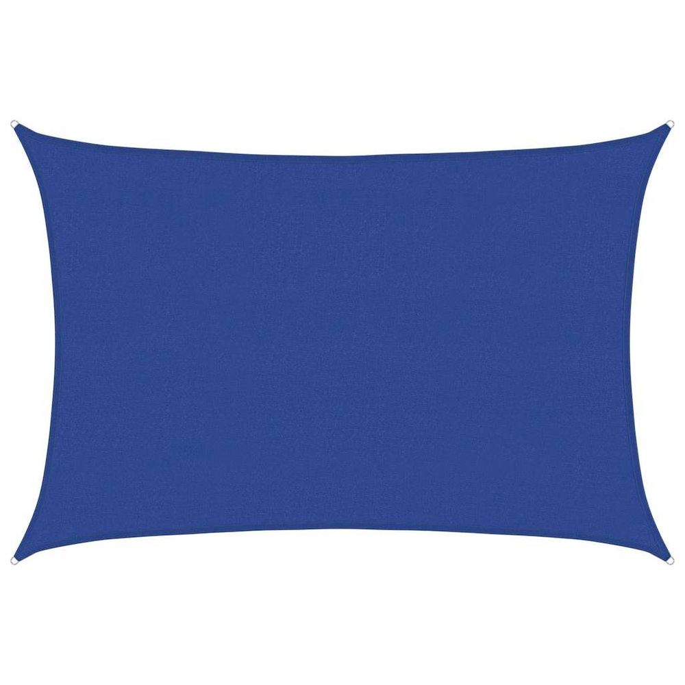 Voile d'ombrage 160 g/m² rectangulaire bleu 4x6 m pehd