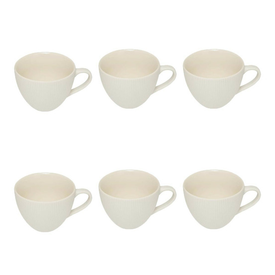 Lot de 6 tasses en porcelaine