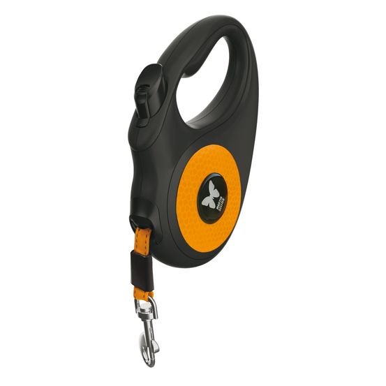 Martin sellier - laisse enrouleur sangle rétractable pour chiens - collection fluo