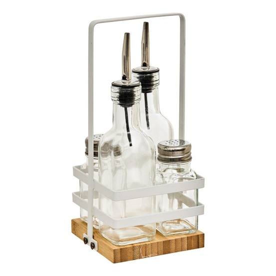 5five - set bouteille huile/vinaigre et condiments balm transparent