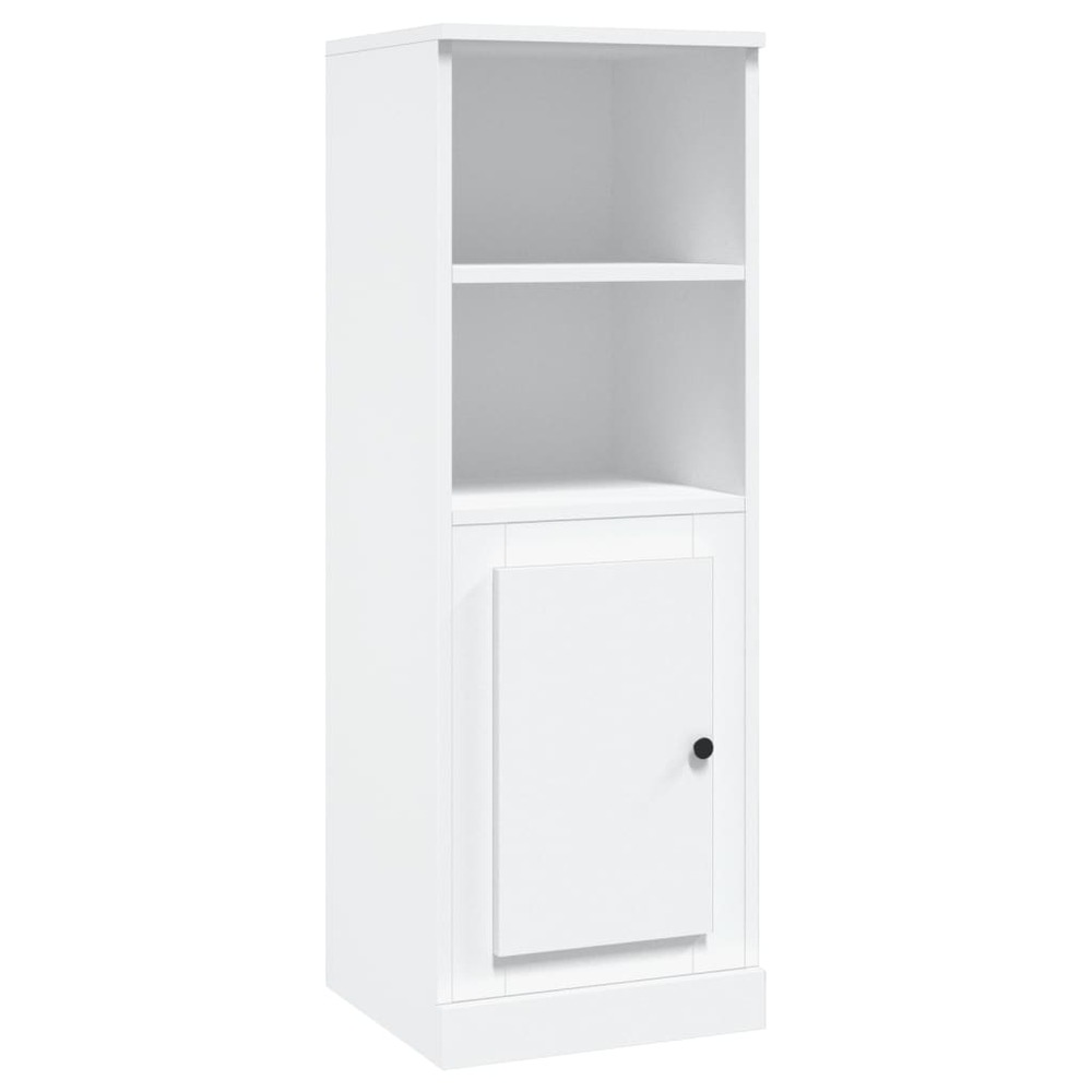 Buffet bahut commode armoire meuble de rangement organisateur cuisine salle de séjour salon haut 36 x 35,5 x 103,5 cm bois d'