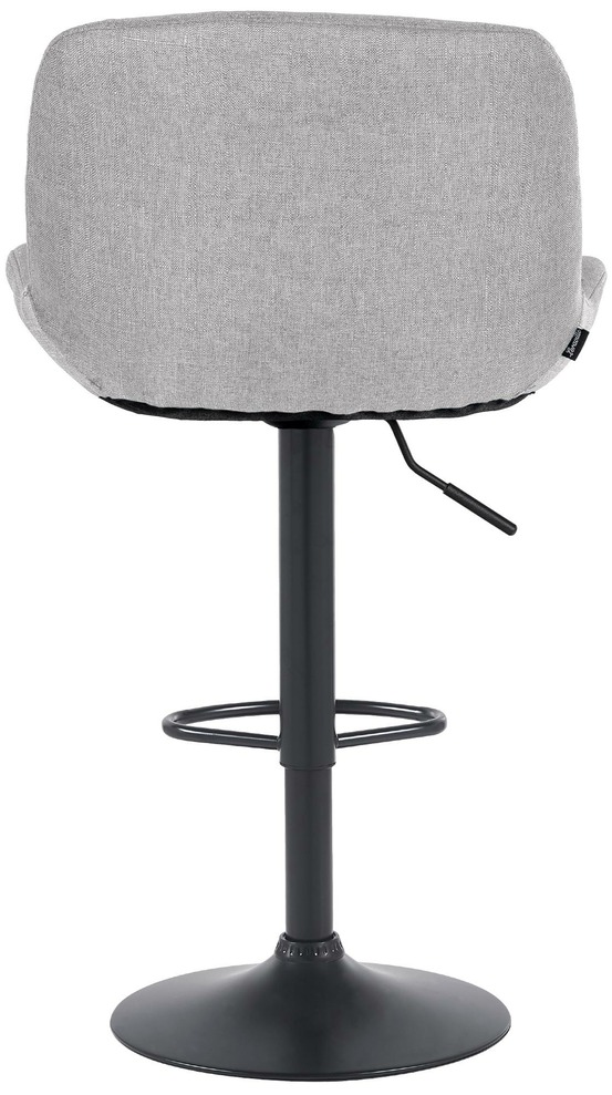 Lot de 2 tabourets de bar solon tissu noir