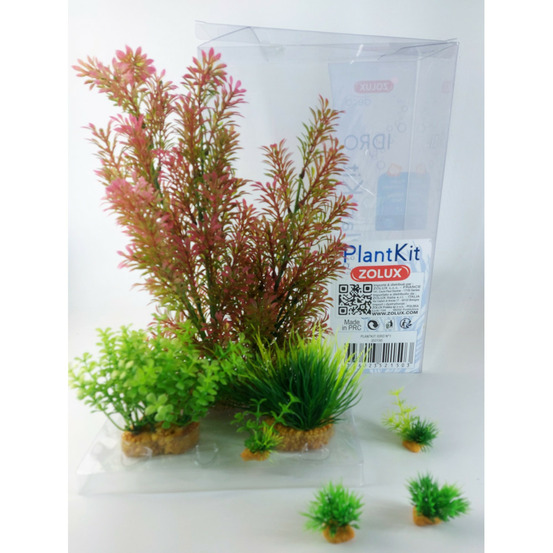 Déco plantkit idro n°1. Plantes artificielles. 7 pieces. h 36 cm. Décorat