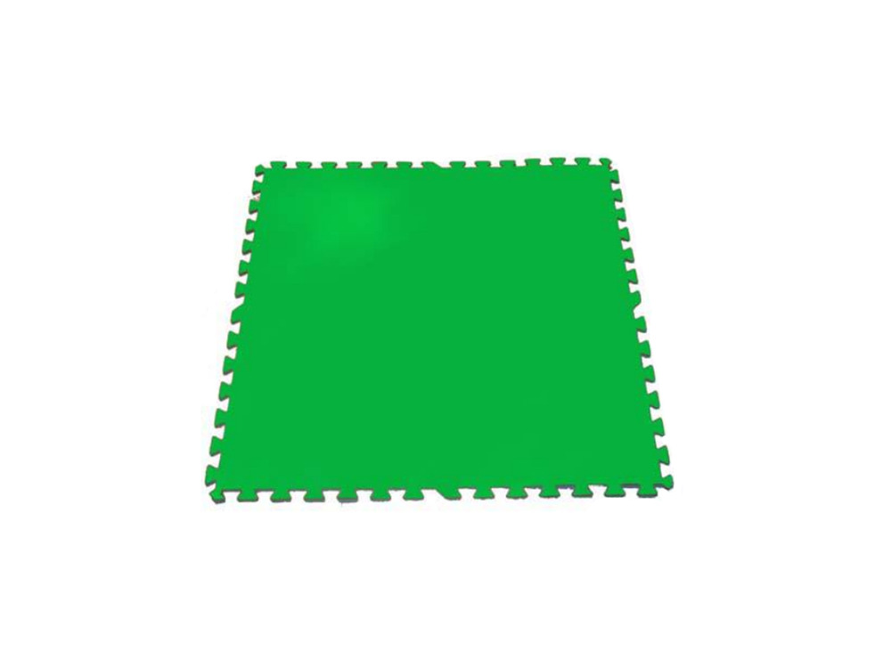 Lot de 9 dalles de protection de sol pour piscine 81 x 81 cm vertes épaisseur 4,