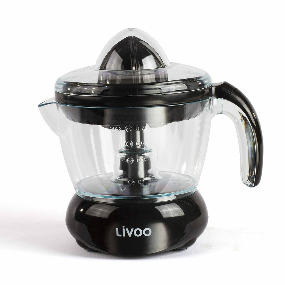 Presse-agrumes électrique - pour jus d'orange, citron et autres agrumes - rotation double sens - 25 w, noir