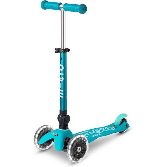 Trottinette 3 roues mini deluxe aqua pliable led