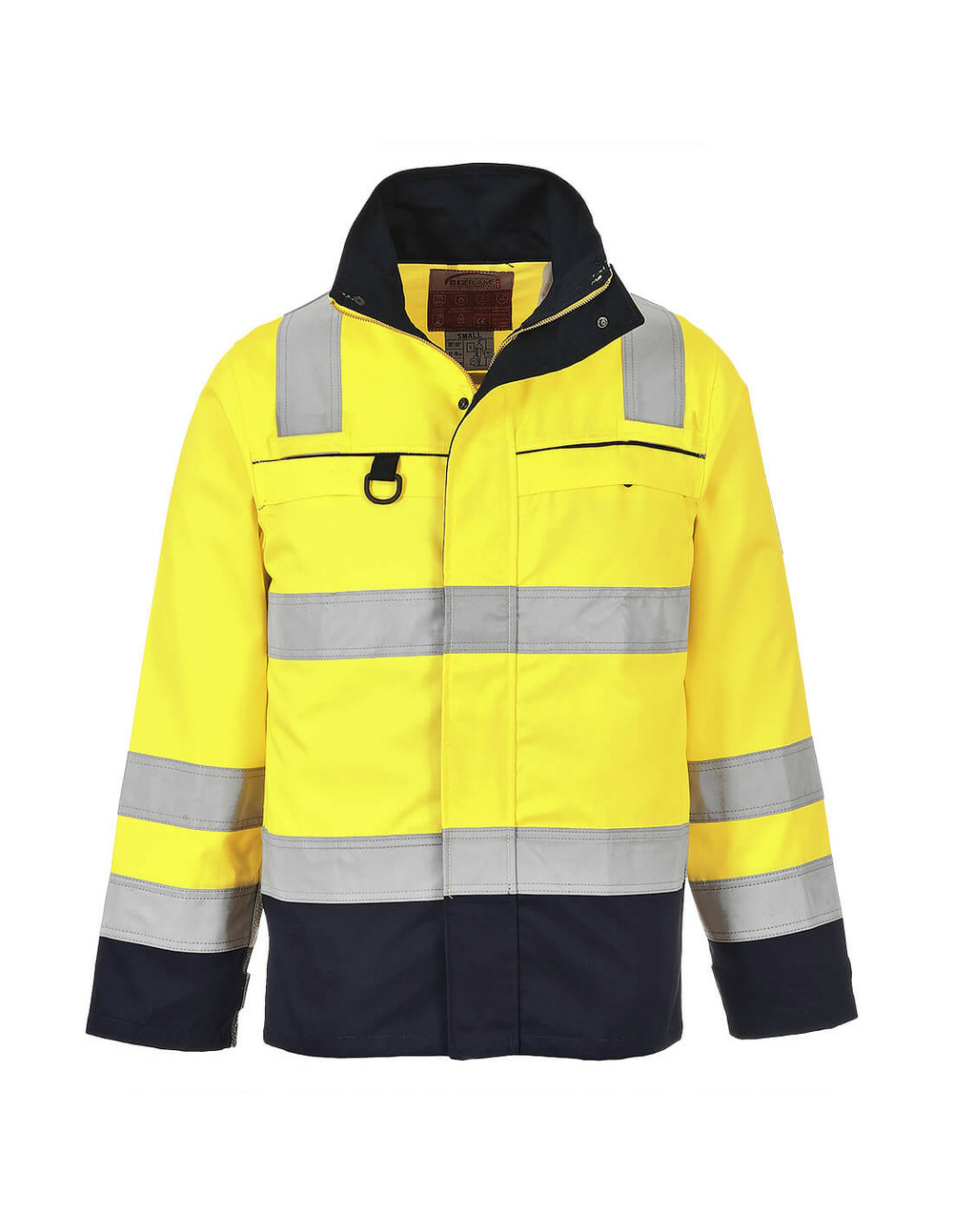 Blouson haute-visibilité multirisques couleur : jaune/marine taille l - portwest