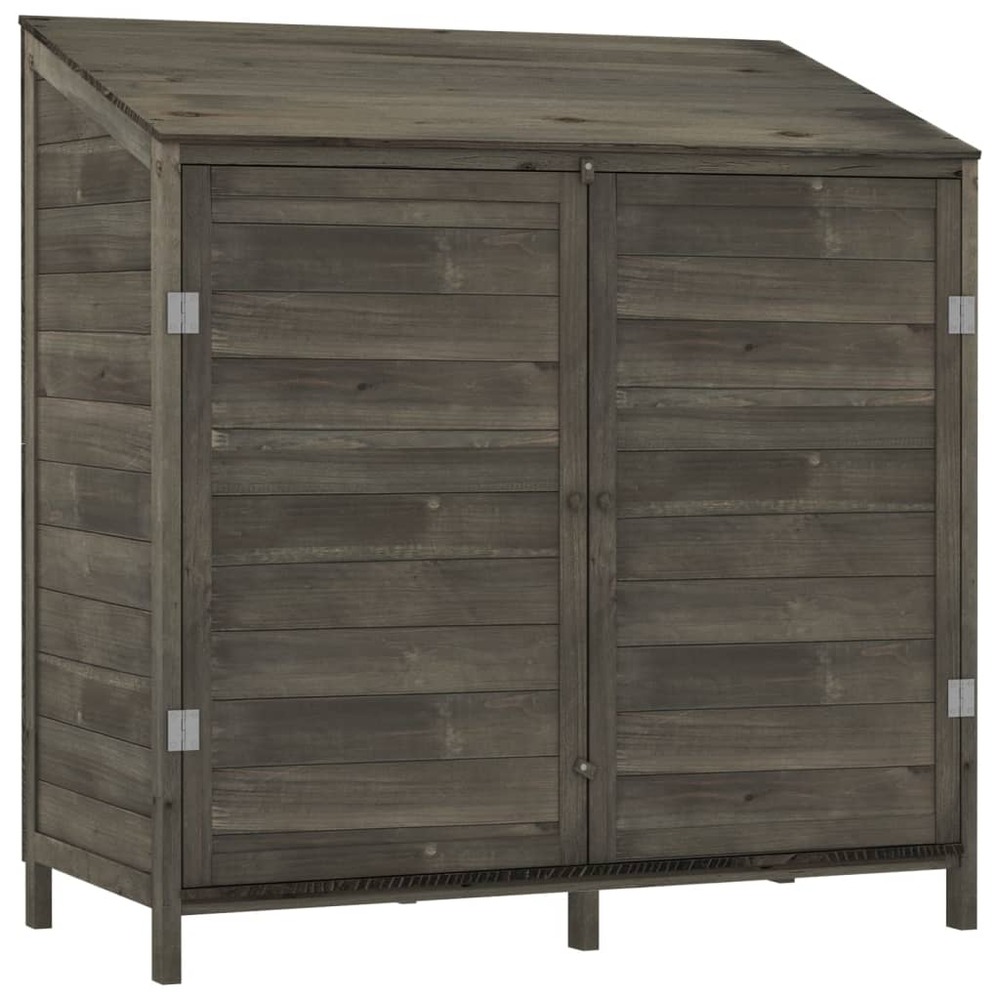 Remise de jardin anthracite 102x52x112 cm bois de sapin solide