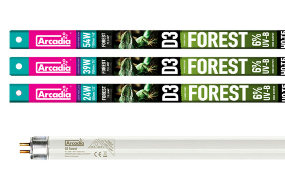 Reptile lamp forest t5 - tube fluorescent uvb 6% - 85 cm : 39 w - eclairage pour reptiles